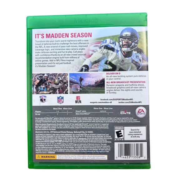 Madden NFL 15 for Xbox One – Used, Excellent Condition - Picture 2 of 4